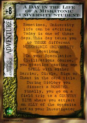 A Day In The Life Of A Miskatonic University Student